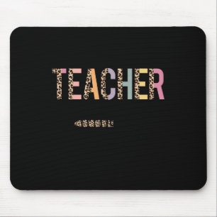 In Progress Please Wait Leopard Teacher Women Joke Mouse Pad