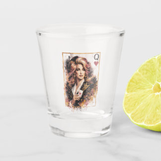 in Queen of Heart we Trust Shot Glass