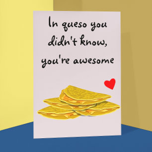 In Queso Funny Mexican Food Love Anniversary Card