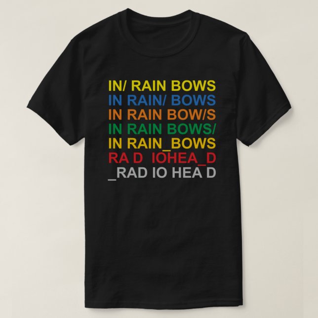 In Rainbows - RADIOHEADs lyrics Essential T-Shirt  (Design Front)