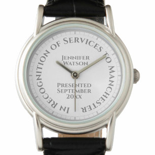 In Recognition of Services to a Community Watch