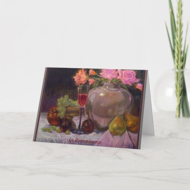 "In Remembrance" folded greeting card (Front)