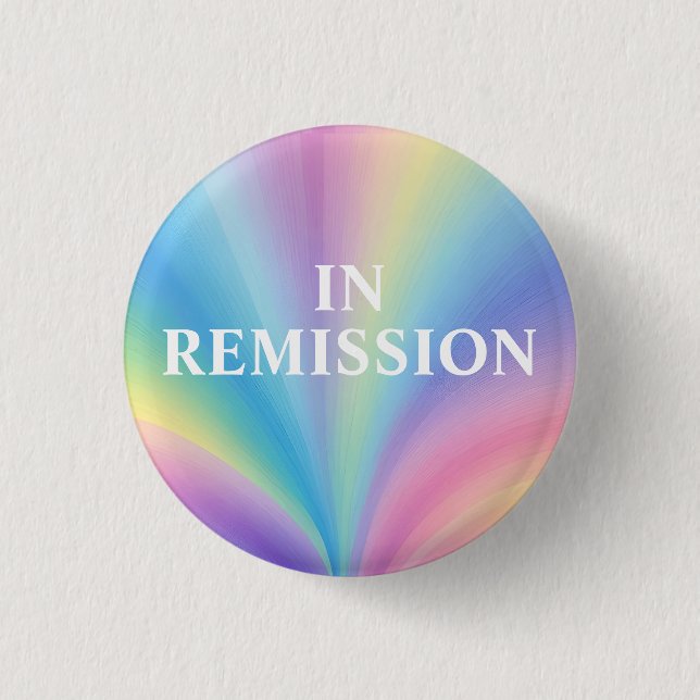 In Remission Badge – Healing Pastel Design (Front)