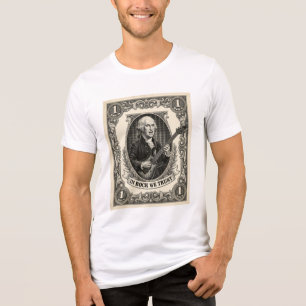 In Rock We Trust 1 Rock Washington Guitar Vintage Tri-Blend Shirt