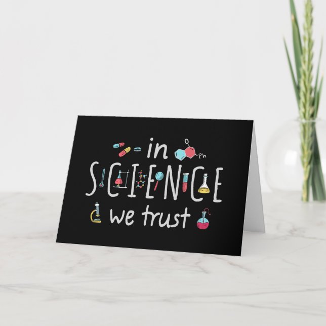 In Science we trust Card (Front)