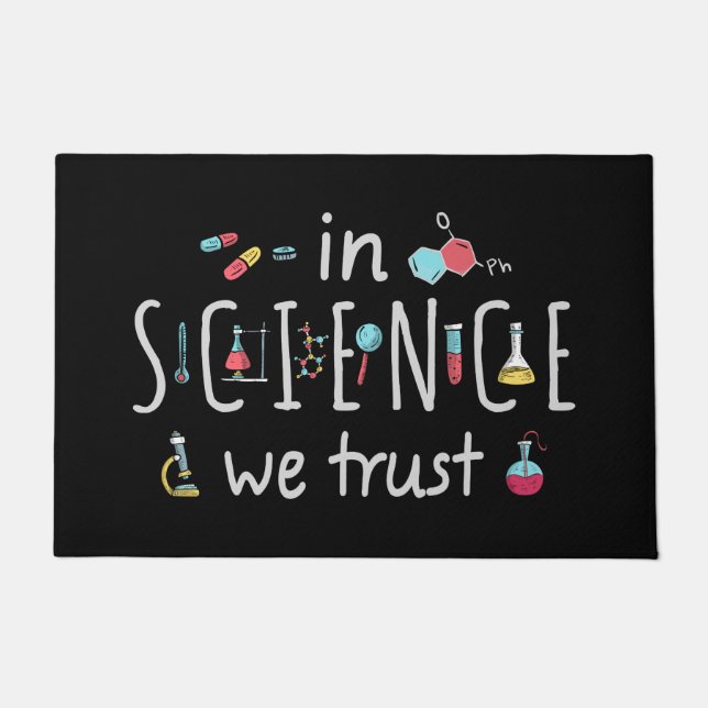 In Science we trust Doormat (Front)