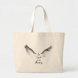 In Search of an Army Large Tote Bag