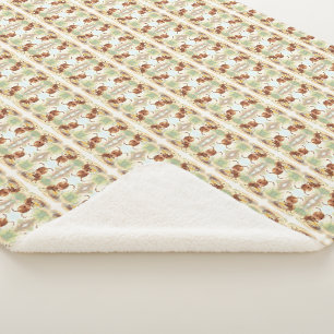 In Search of Blossom Gold.2 Sherpa Blanket