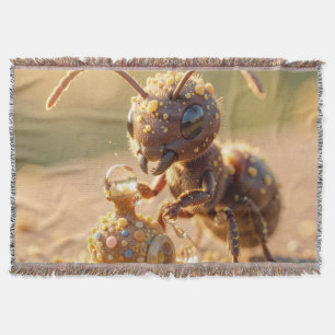 In Search of Blossom Gold.4 Throw Blanket