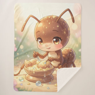 In Search of Blossom Gold.9 Sherpa Blanket