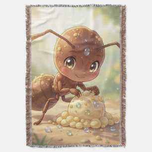 In Search of Blossom Gold Throw Blanket