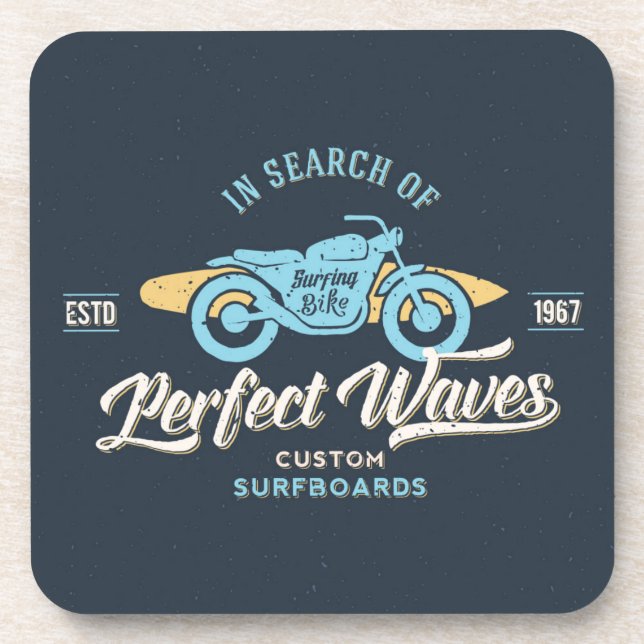 In Search Of Perfect Waves Poster Coaster (Front)