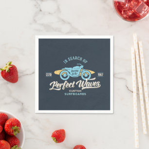 In Search Of Perfect Waves Poster Napkin