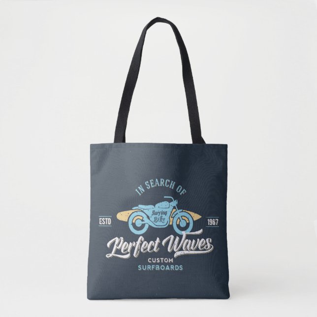 In Search Of Perfect Waves Poster Tote Bag (Front)