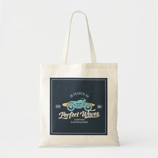 In Search Of Perfect Waves Poster Tote Bag (Front)