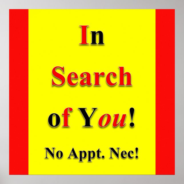 In Search of You Poster Matte (Front)