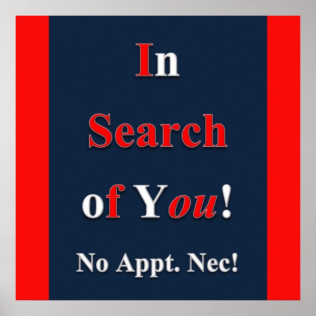 In Search of You Poster Matte (Front)