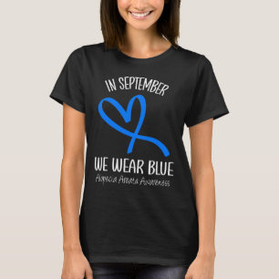 In September We Wear Blue Alopecia Areata Awarenes T-Shirt
