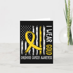 In September We Wear Gold Childhood Cancer Awarene Card
