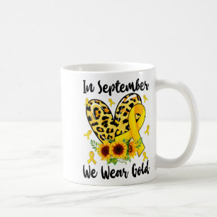 In September We Wear Gold Childhood Cancer Awarene Coffee Mug