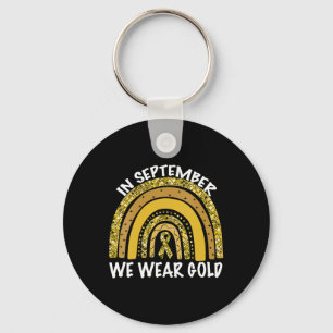 In September We Wear Gold Childhood Cancer Awarene Key Ring
