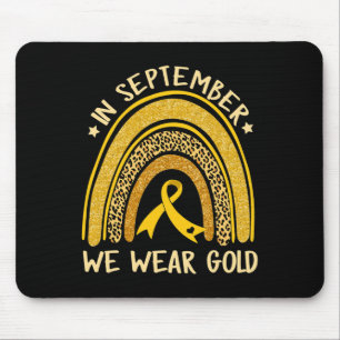 In September We Wear Gold Childhood Cancer Awarene Mouse Pad
