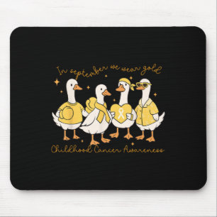 In September We Wear Gold Childhood Cancer Awarene Mouse Pad