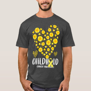 In September We Wear Gold- Childhood Cancer-heart T-Shirt