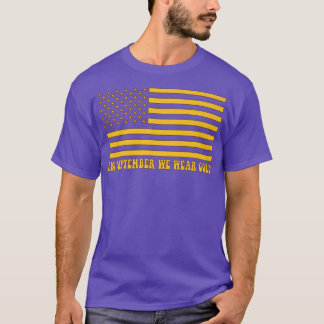 In September We Wear Golden Childhood Cancer Aware T-Shirt