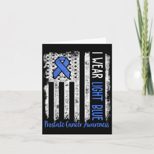 In September We Wear Light Blue Prostate Cancer Aw Card