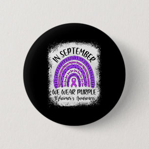 In September We Wear Purple Alzheimerheimer's Awar 6 Cm Round Badge