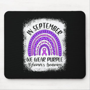In September We Wear Purple Alzheimerheimer's Awar Mouse Pad
