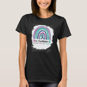 In September We Wear Purple & Teal Bleach Suicide  T-Shirt