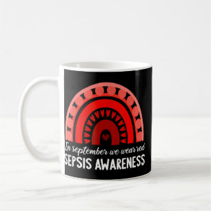 In september we wear red sepsis awareness  coffee mug