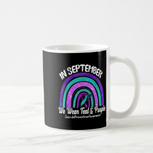 In September We Wear Teal & Purple Rainbow Sui Coffee Mug