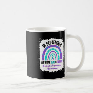 In September We Wear Teal Purple Suicide Awareness Coffee Mug