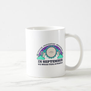 In September We Wear Teal Purple Suicide Preventio Coffee Mug
