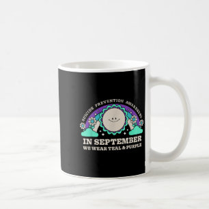 In September We Wear Teal Purple Suicide Preventio Coffee Mug