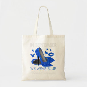 In September Wear Blue High Heels Ataxia Awareness Tote Bag