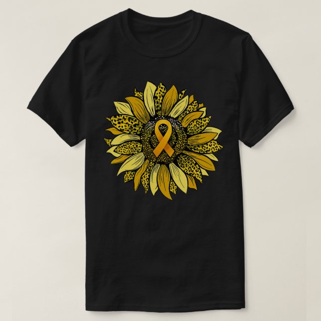 In September Wear Gold Childhood Cancer Awareness  T-Shirt (Design Front)