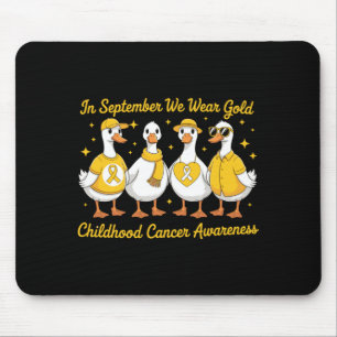 In September Wear Gold Goose Childhood Cancer Mouse Pad