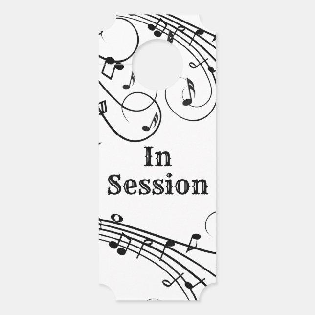 In  Session Music Door Hanger (Front)