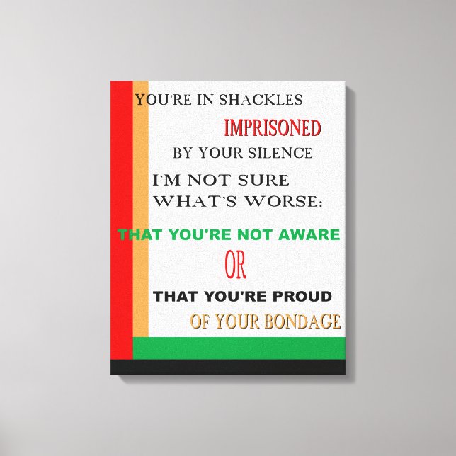 In Shackles Wrapped Canvas (Front)