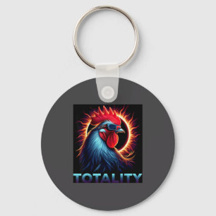 In Shirt Total Solar Eclipse April 8 Key Ring
