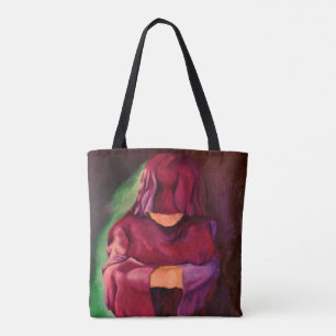 In silence i stand custom tote bag
