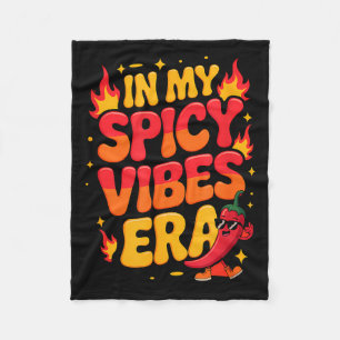 In spicy vibes era with cool pepper cinco de mayo fleece blanket