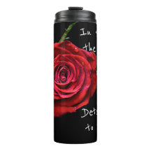 In Spite Of The Odds Red Rose Tumbler