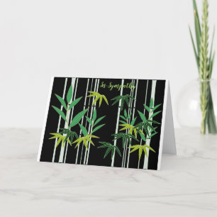 In Sympathy Asian Bamboo Condolence Card