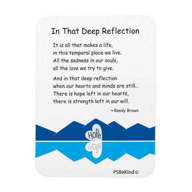 In That Deep Reflection_3"x4" Flexible Magnet (Vertical)