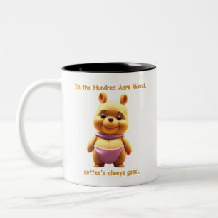 In the 100 acre woods  Two-Tone coffee mug